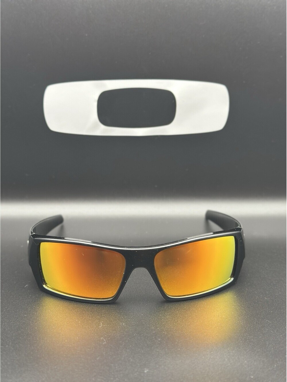 Oakley Gascan Polished/Metallic Black/Fire Iridium Lenses